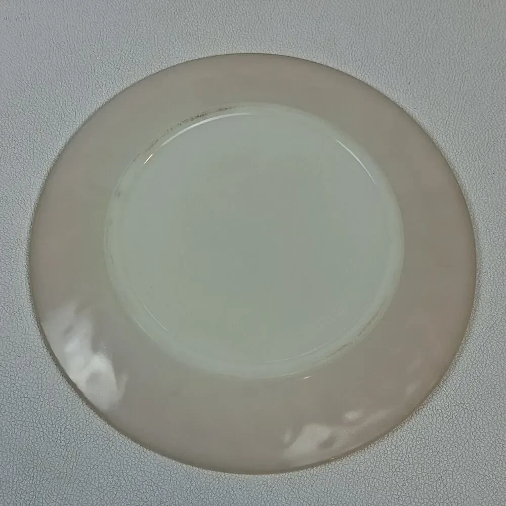 Fire-King Swirl Dinnerware Dinner Plate Ivory 7.5
